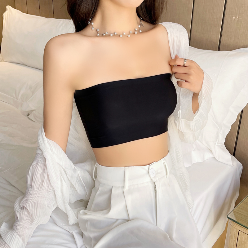 Bralette Triangle Set - Цельный сексуальный топ без бретелек, женский