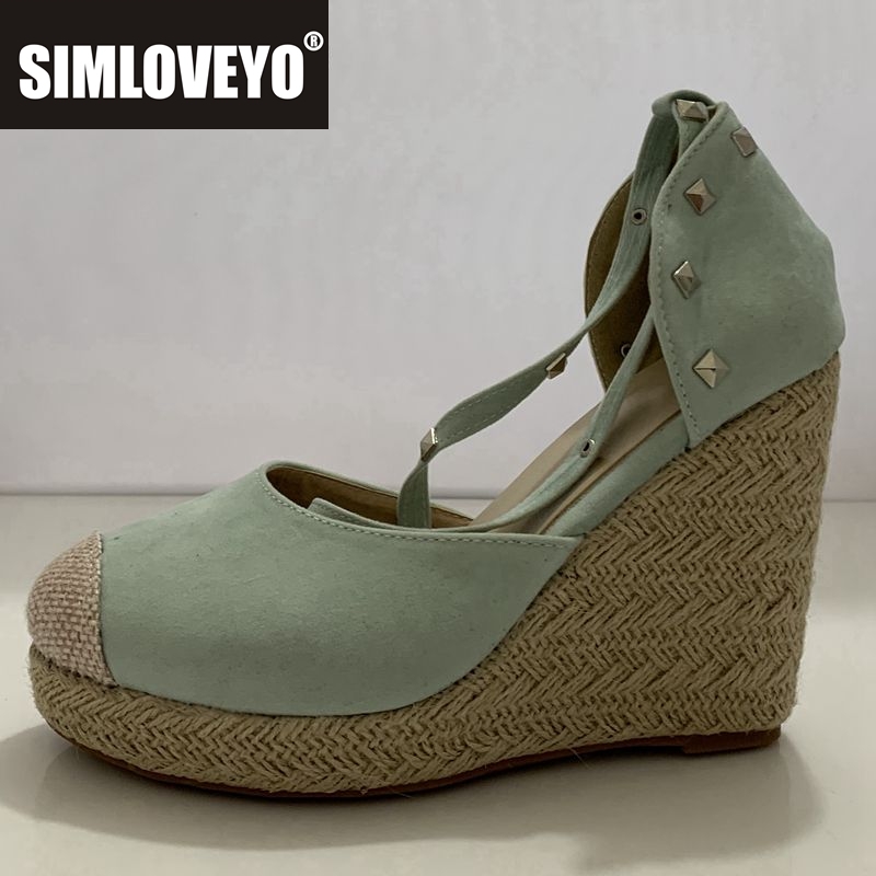 Wedge Espadrille Women - SIMLOVEYO эспадрильи, женские босоножки на танкетке,