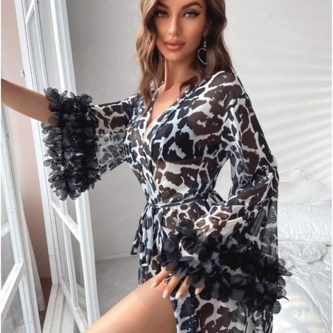 Оптовая продажа: Женский длинн – обзор и цена Kimono Sheer Floral