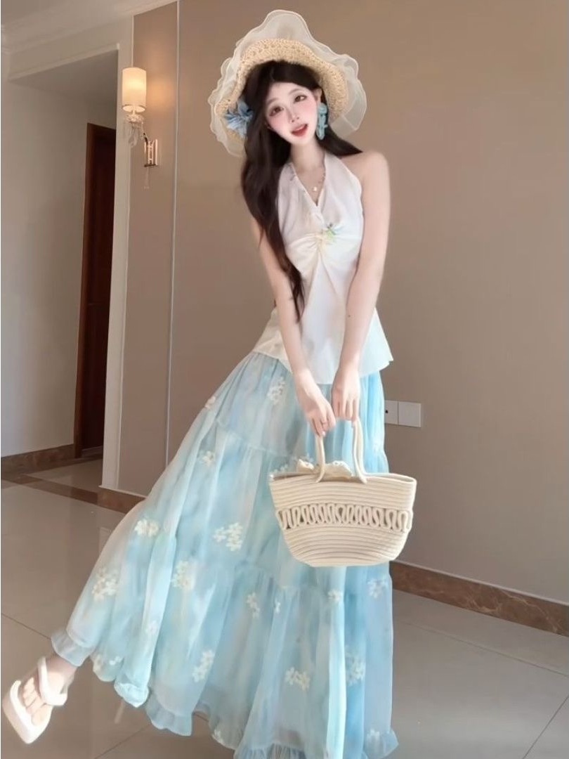 Комплект из двух предметов в с – обзор и цена Midi Skirt Floral