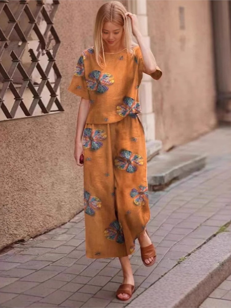2025 Весна Лето Новый комплект – обзор и цена Linen Pant Wide