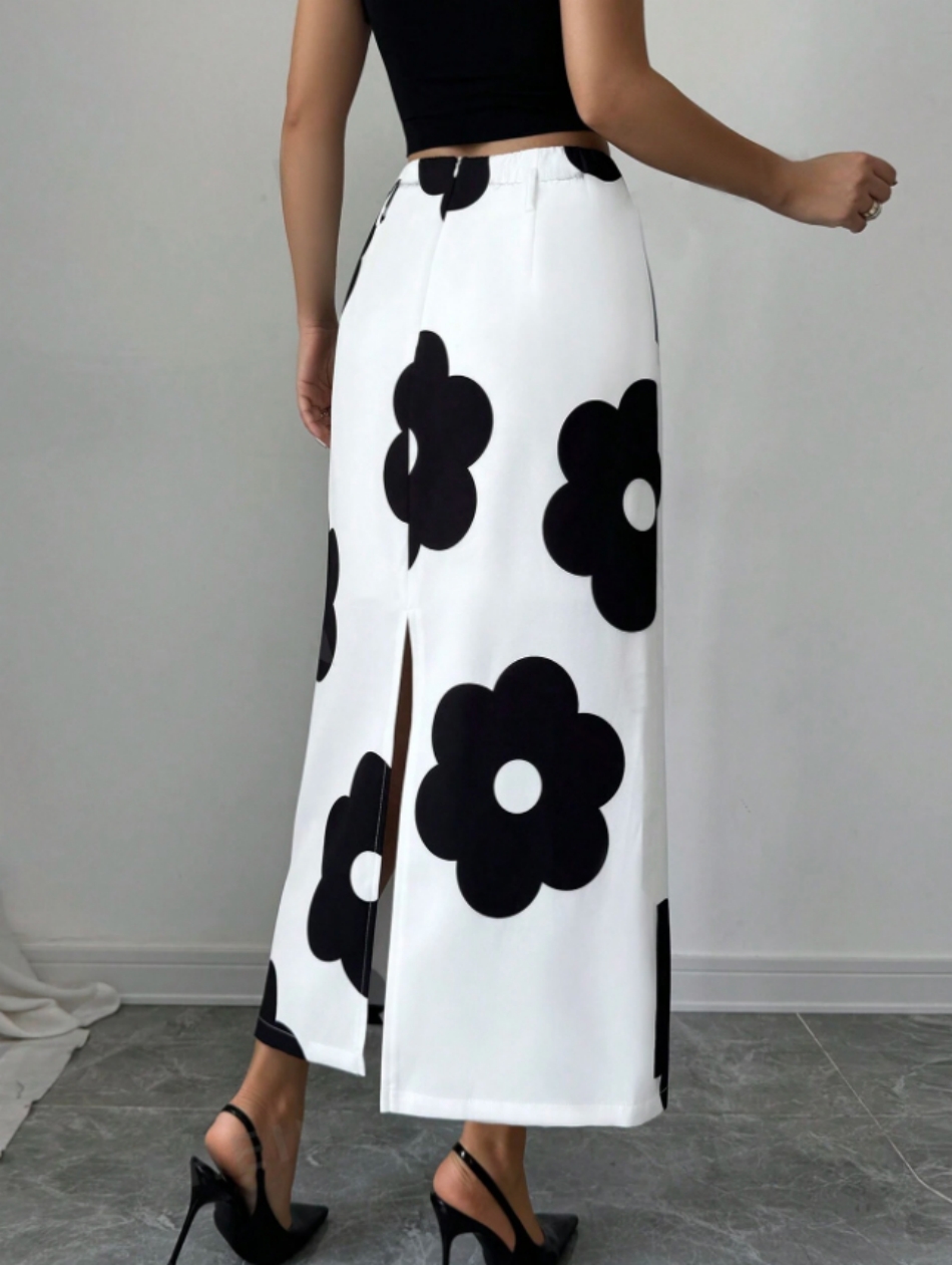 Женский комплект из двух предм – обзор и цена Midi Skirt Floral