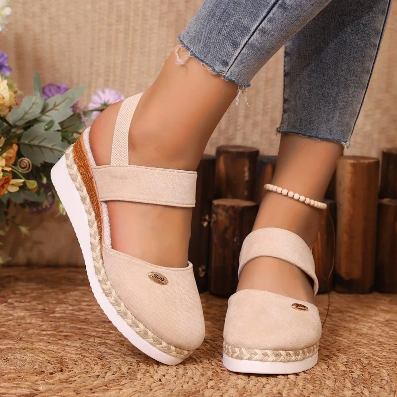 Женские летние сандалии на тан – обзор и цена Wedge Espadrille Women