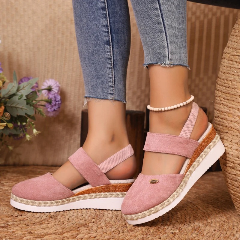 Женские летние сандалии на тан – обзор и цена Wedge Espadrille Women