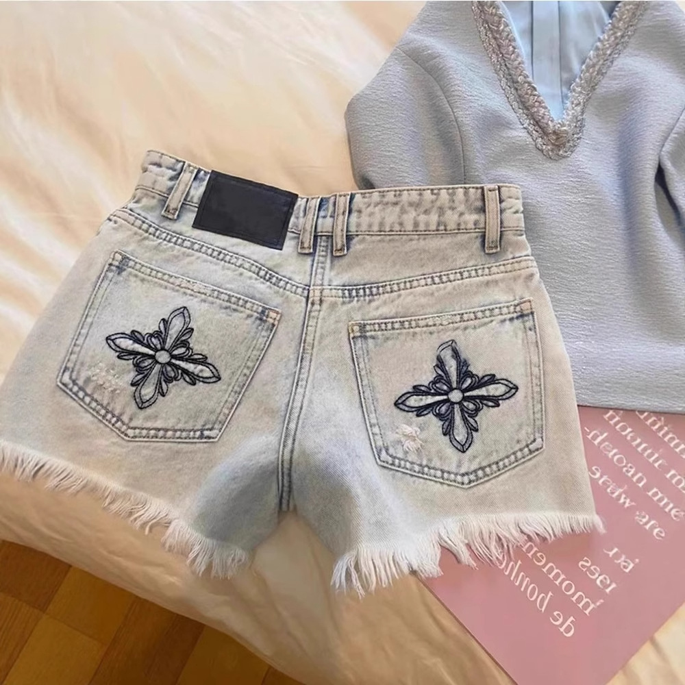 Летние винтажные джинсовые шор – обзор и цена Shorts Denim Frayed