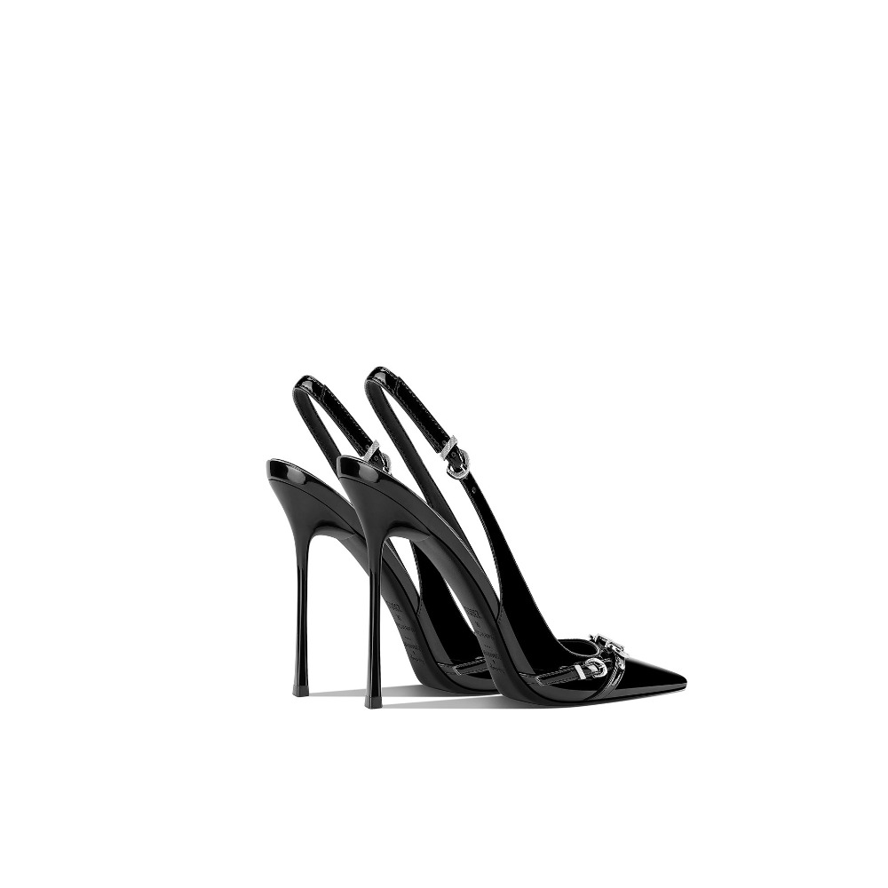 Модные черные босоножки с заос – обзор и цена Sandal Strappy Heeled