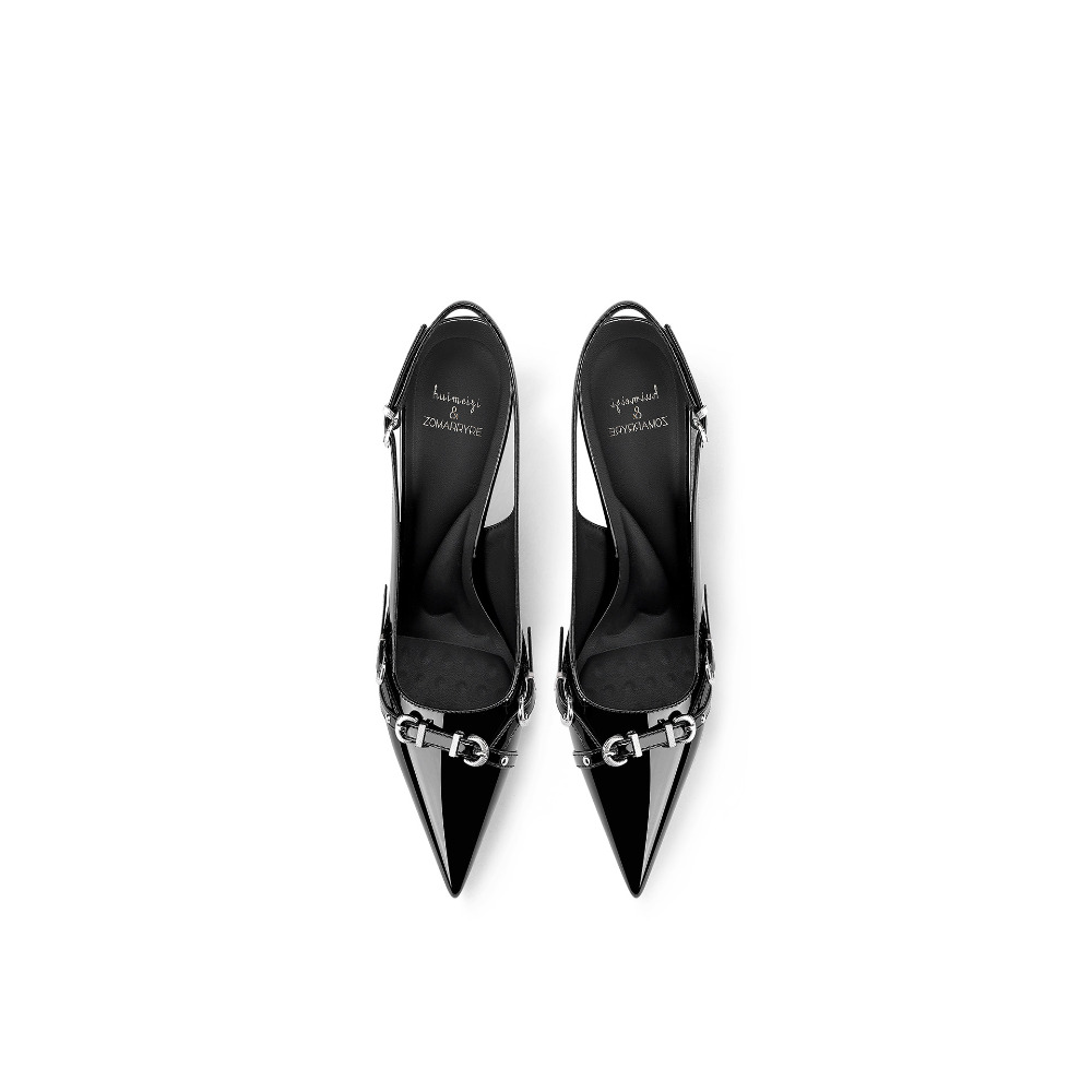 Модные черные босоножки с заос – обзор и цена Sandal Strappy Heeled
