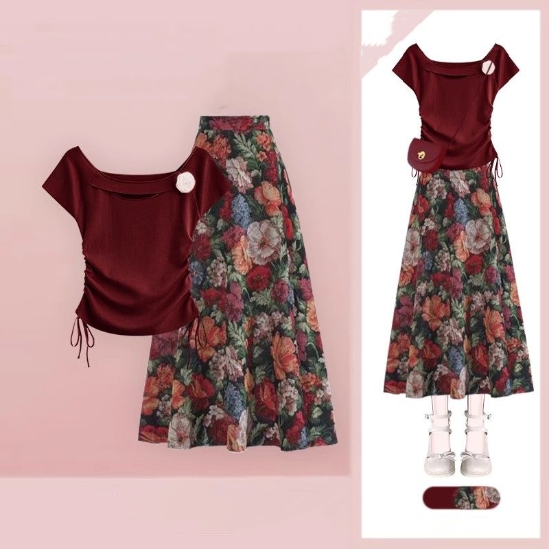 Женские футболки Lucky Wine Re – обзор и цена Midi Skirt Floral